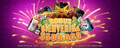Bono de bienvenida de 500k